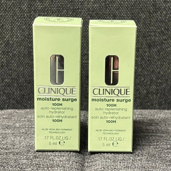 Clinique Moisture Surge 100H Auto Replenishing Hydrator 5ml X2 New in Box - Picture 1 of 1
